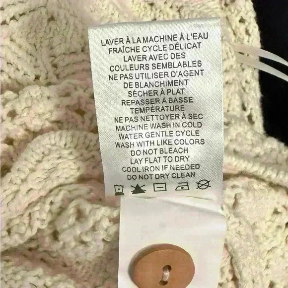 NWT House Of Harlow 1960 2pc Set Crochet Knit Crop Top + Flare‎ Pants Beige Sz M - Picture 8 of 12